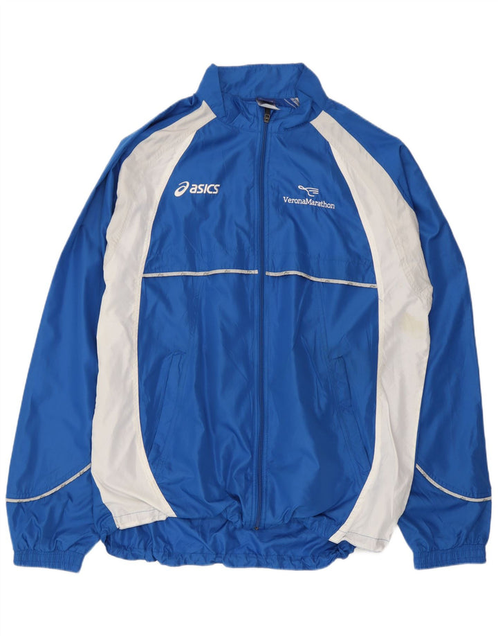 Ανδρική αθλητική φόρμα γραφικών Asics Top Jacket XL Blue Colourblock Microfibers