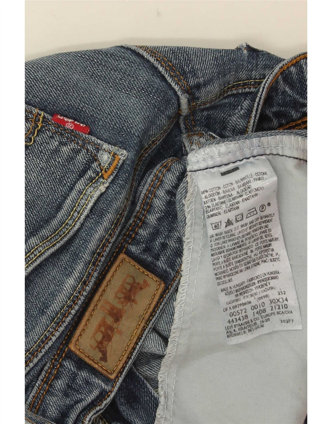 Levi's Womens 572 Bootcut Jeans W30 L29 Blue Cotton