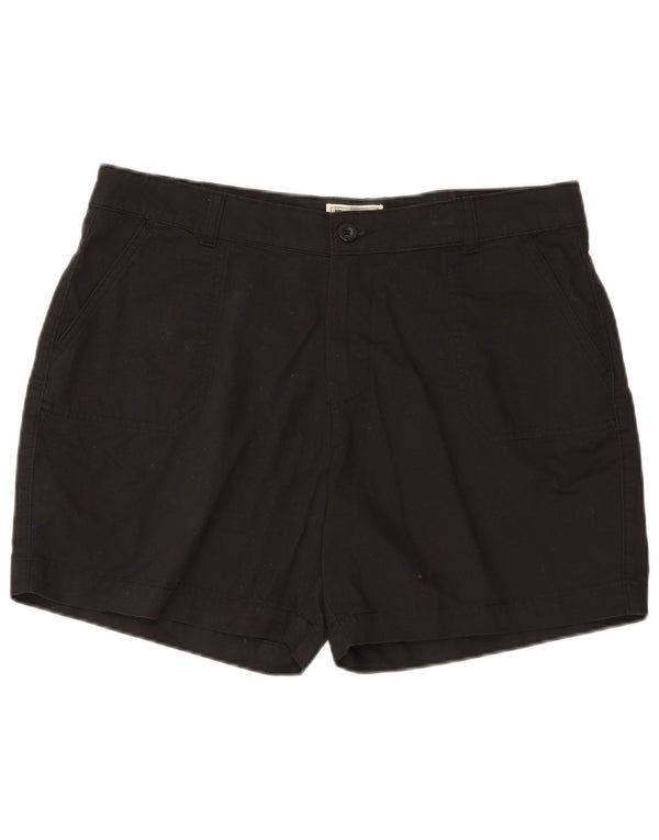Mountain Warehouse Γυναικείο κανονικό σορτς Chino UK 14 μεγάλο W35 μαύρο βαμβακερό