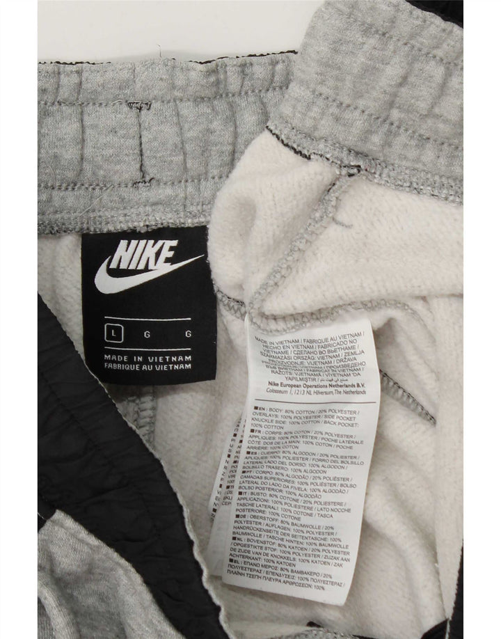 Ανδρική φόρμα Nike με μεγάλο γκρι χρώμα, βαμβακερό