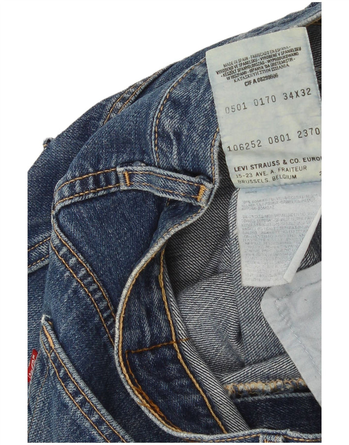 Ανδρικό τζιν Capri Levi's Size 34 W34 L17 Μπλε βαμβακερό