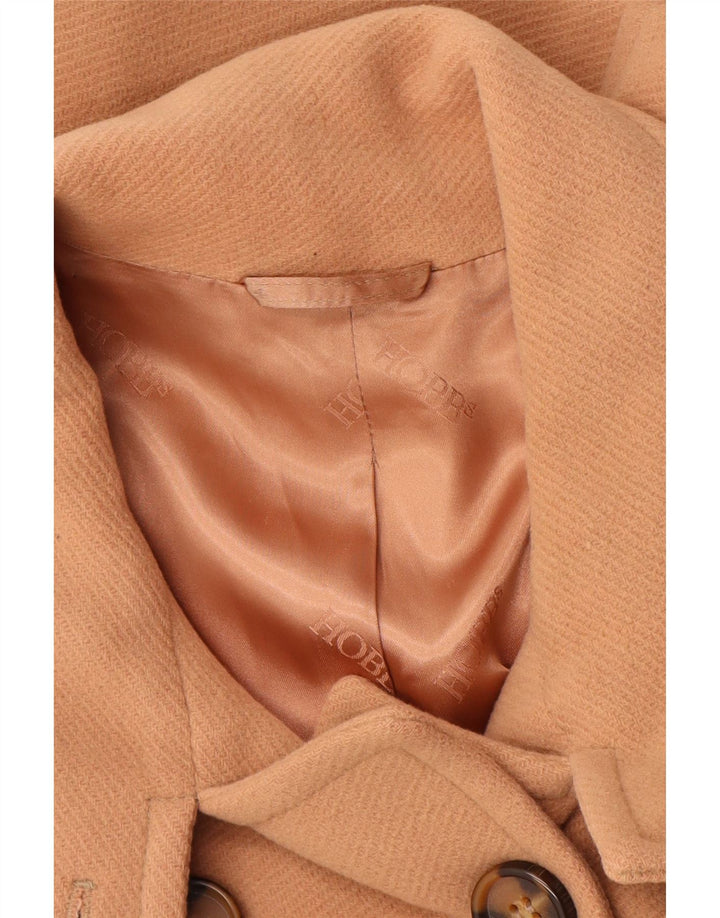 HOBBS Γυναικείο παλτό μπιζελιού UK 8 Μικρό μπεζ μαλλί