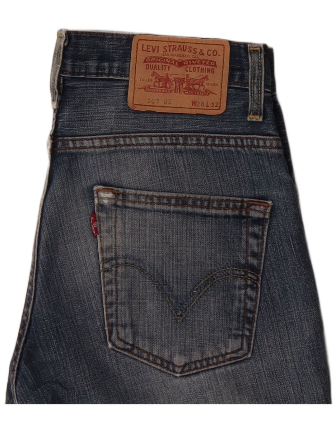 LEVI'S Γυναικείο Σορτς Τζιν 507 W28 Μεσαίο Μπλε