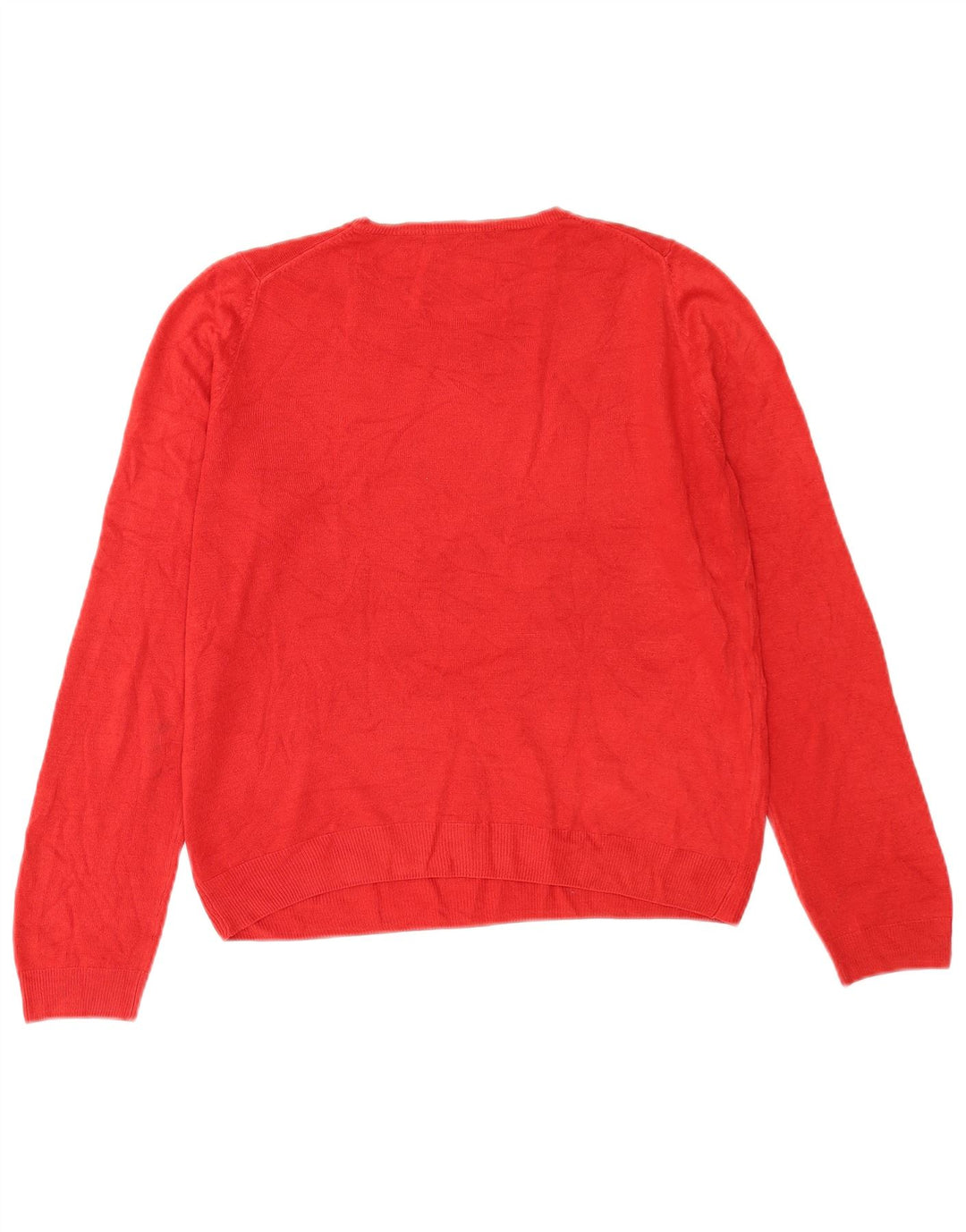 Marks & Spencer Γυναικείο πουλόβερ με λαιμόκοψη UK 14 Large Red
