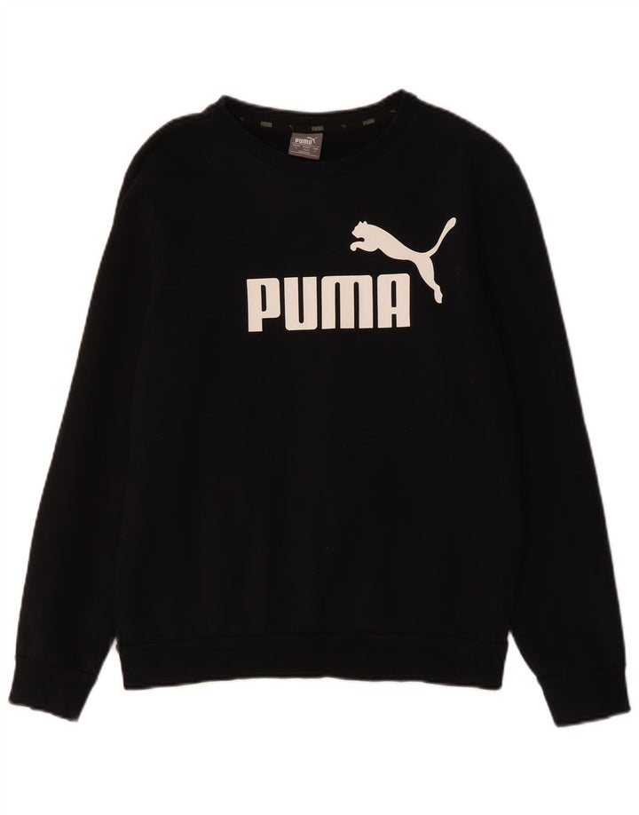 Ανδρικό γραφικό φούτερ PUMA Jumper Μικρό μαύρο βαμβακερό