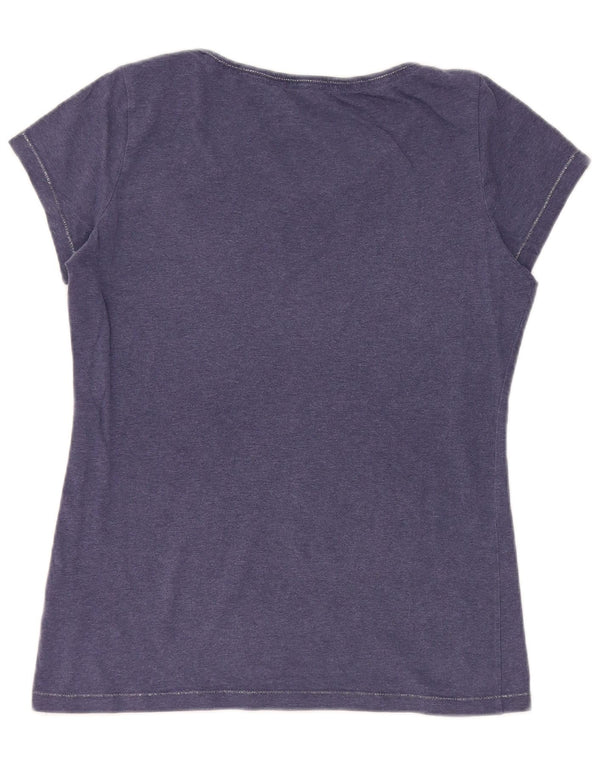 Γυναικείο γραφικό μπλουζάκι Lotto Top UK 10 Small Navy Blue από βαμβάκι