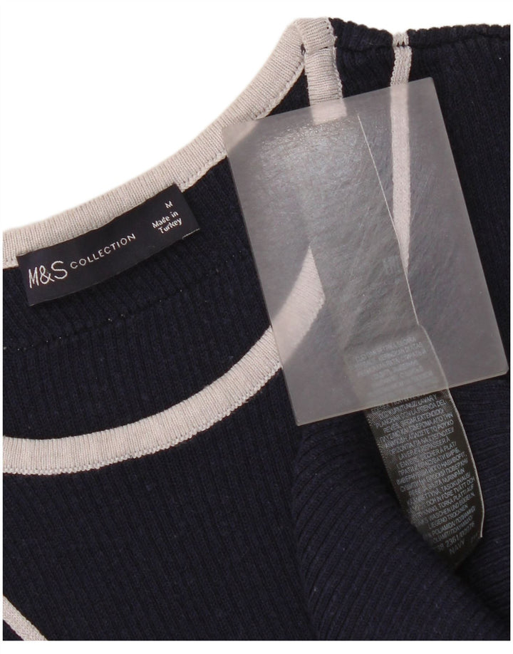 Marks & Spencer Γυναικείο Αμάνικο Φόρεμα UK 12 Medium Navy Blue