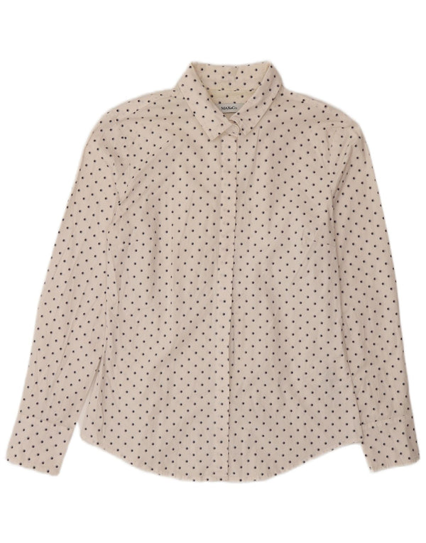 Max & Co. Γυναικείο πουκάμισο UK 10 Small White Spotted Cotton