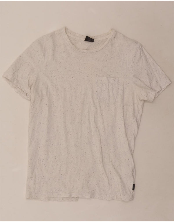 Jack & Jones Ανδρικό T-Shirt Μπλουζάκι από μεσαίο λευκό βαμβάκι