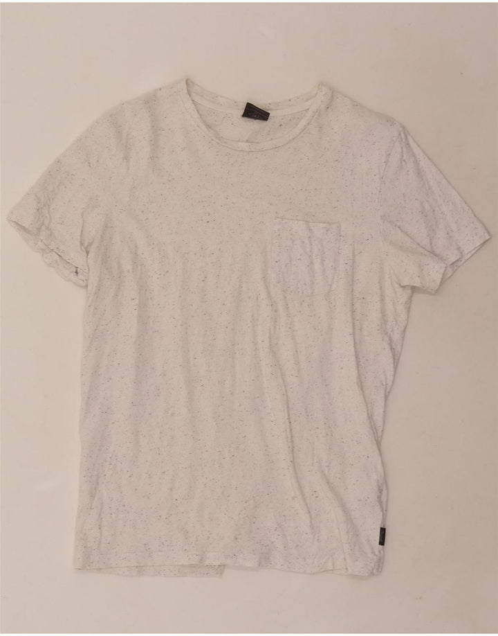 Jack & Jones Ανδρικό T-Shirt Μπλουζάκι από μεσαίο λευκό βαμβάκι