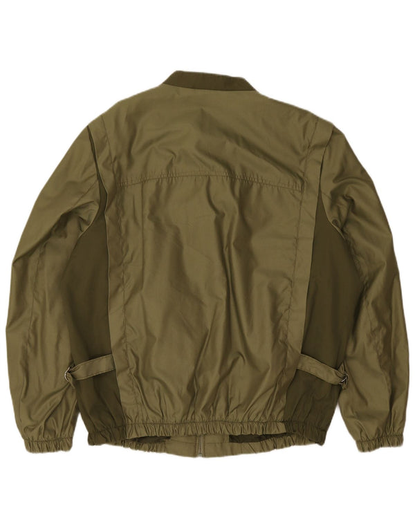 Vintage Ανδρικό Bomber Jacket IT 58 3XL Green Polyester