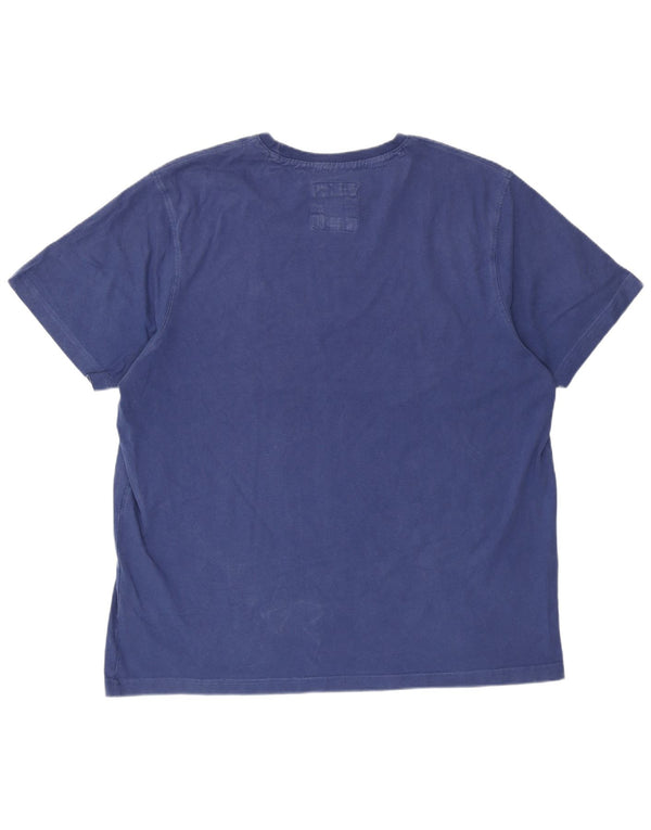 Ανδρικό T-Shirt Crew Clothing Top 2XL Μπλε βαμβακερό