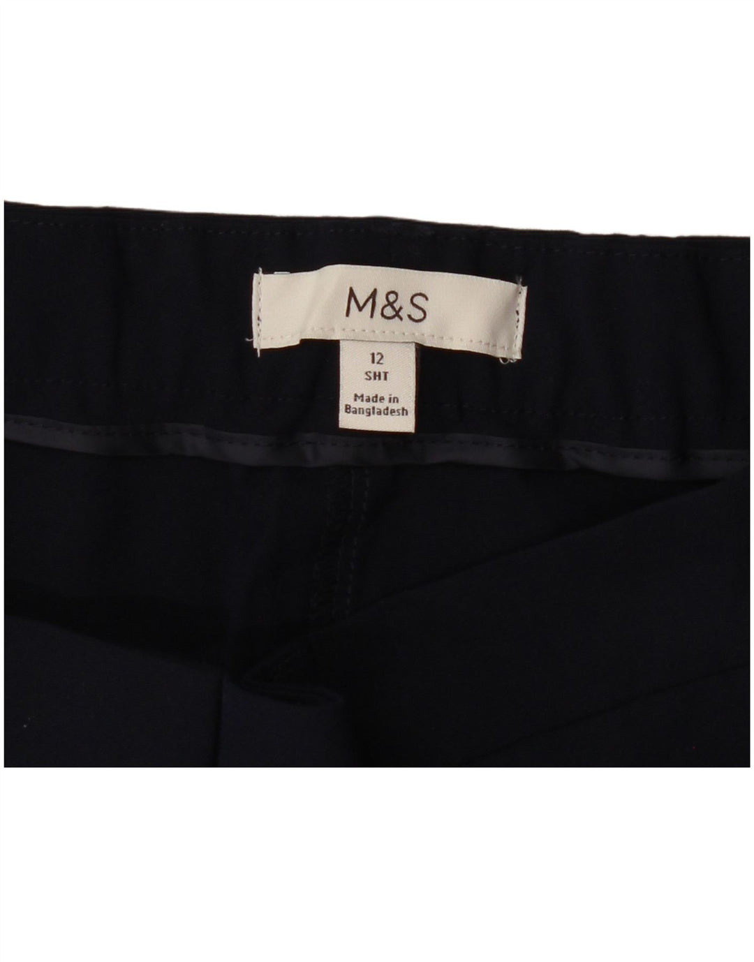 Marks & Spencer Γυναικείο Slim Cropped Παντελόνι UK 12 Medium W32 L25 Navy Blue