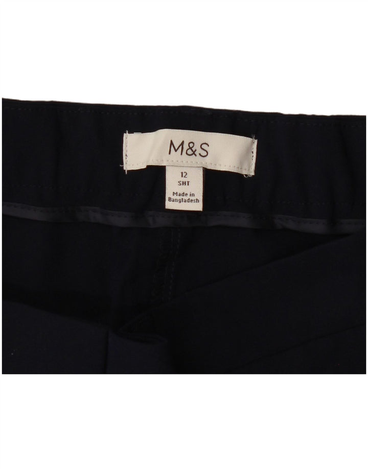 Marks & Spencer Γυναικείο Slim Cropped Παντελόνι UK 12 Medium W32 L25 Navy Blue