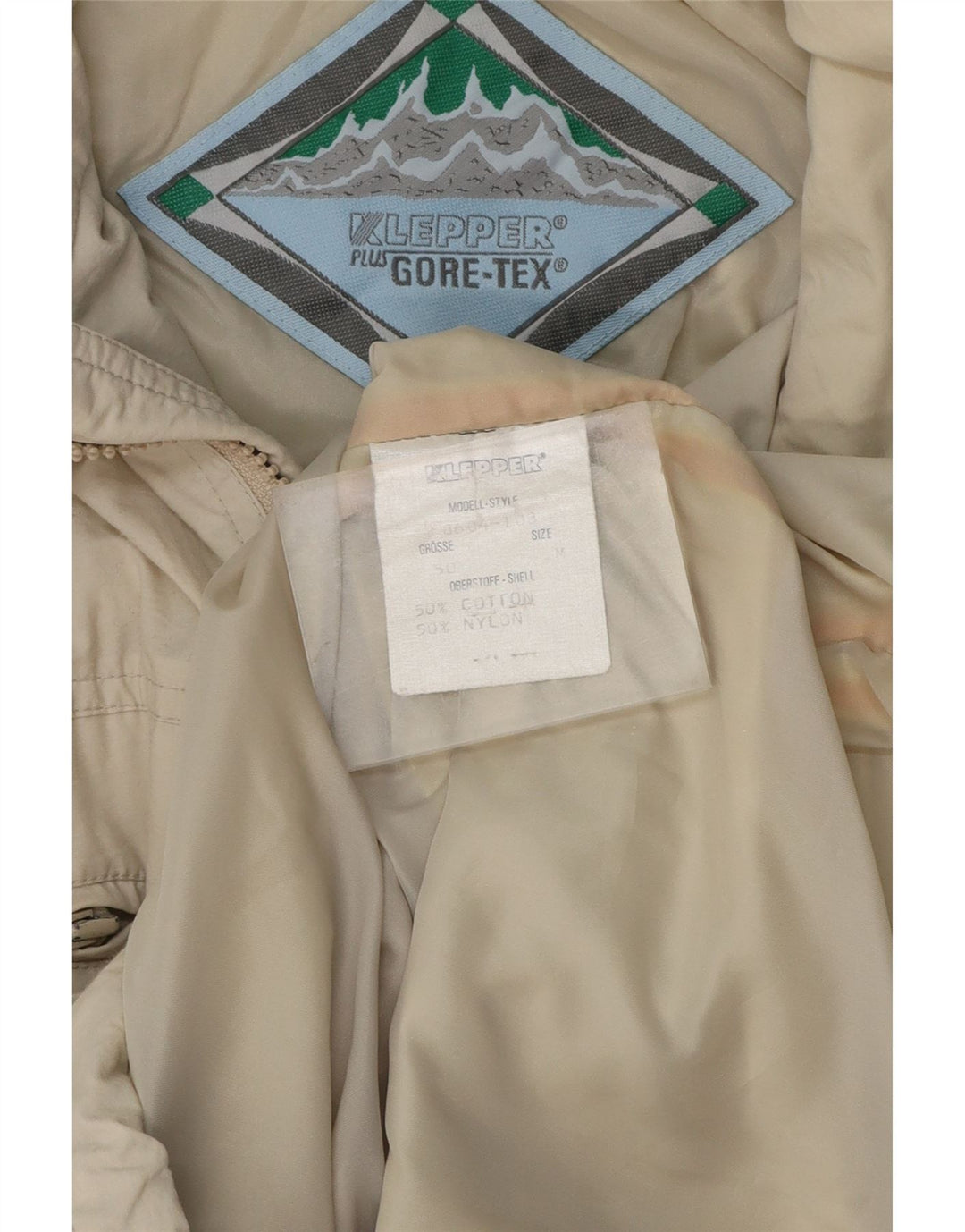 KLEPPER Ανδρικό Gore-Tex Hooded Utility Jacket UK 38 Βαμβακερό μεσαίο μπεζ