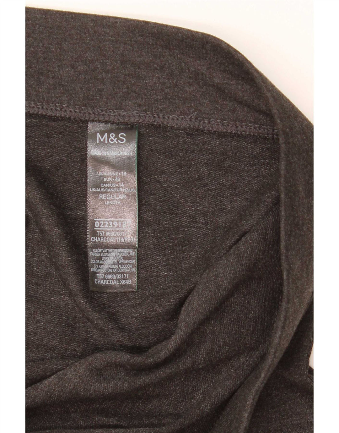 Γυναικείο κολάν Marks & Spencer UK 18 XL Γκρι βαμβακερό