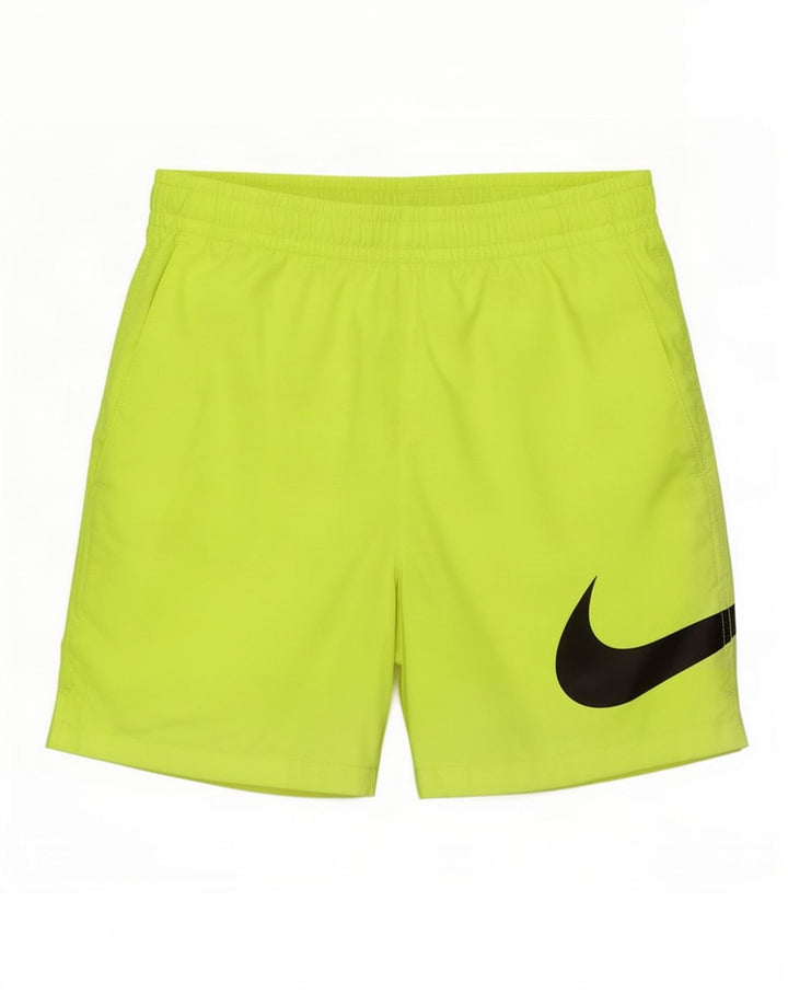 Ανδρικό γραφικό αθλητικό σορτς Nike XS κίτρινο πολυεστέρα