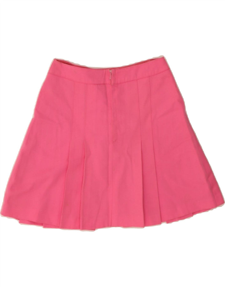 TREVIRA Womens Mini Skirt W24 XS Pink Polyester Vintage Trevira and Second-Hand Trevira from Messina Hembry 