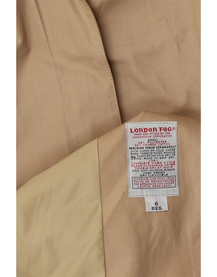 London Fog Γυναικεία καμπαρντίνα US 6 Medium Beige Polyester