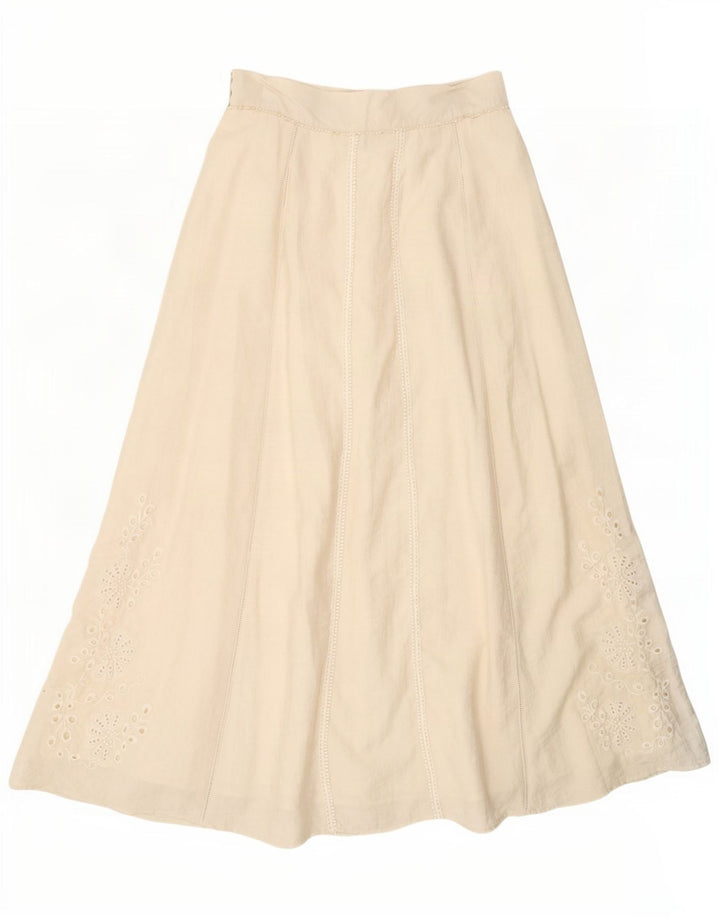 Zara Γυναικεία Maxi Φούστα Medium W28 Off White Floral