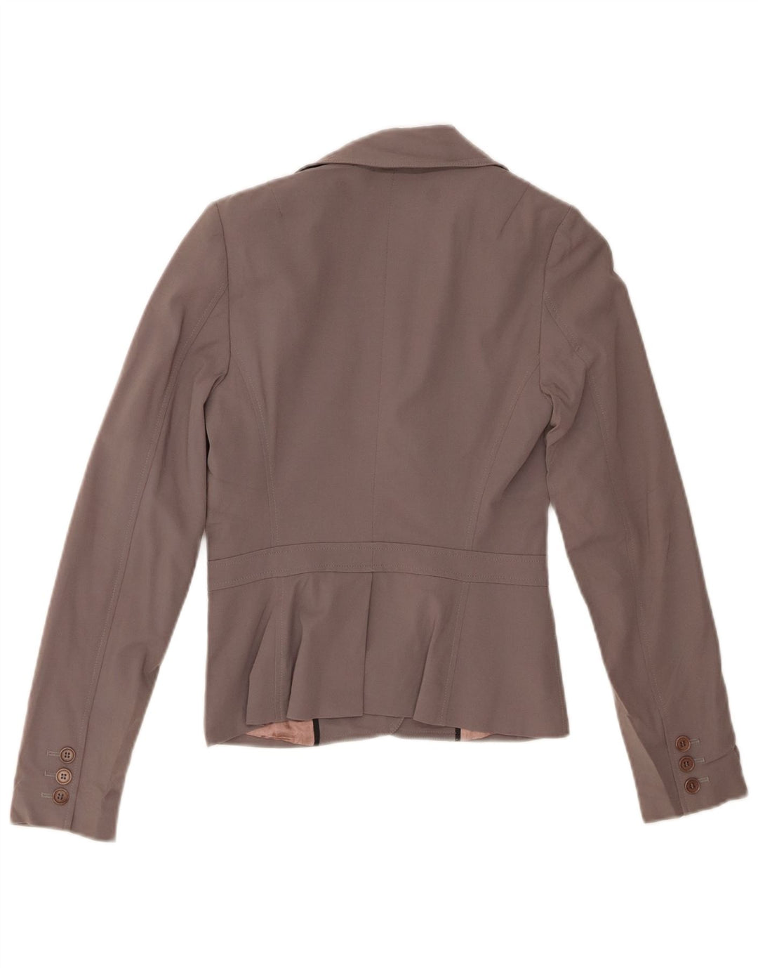 REISS Womens 1 Button Blazer Jacket UK 6 XS Grey Rayon