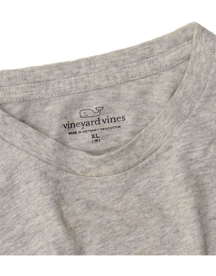 VINEYARD VINES Γραφικό μπλουζάκι για αγόρια Top 15-16 ετών XL Grey Colourblock