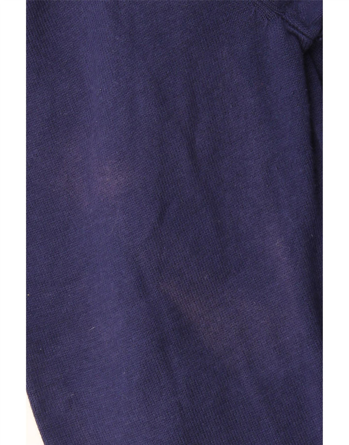 CREW CLOTHING Ανδρικό πουλόβερ με φερμουάρ 3XL μπλε βαμβακερό