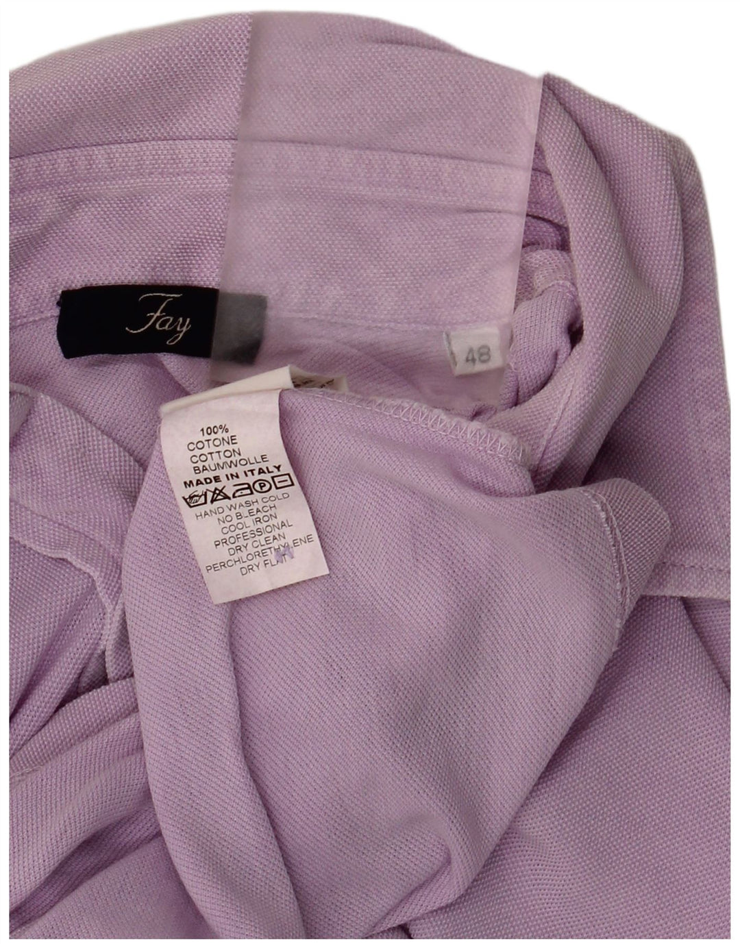 Ανδρικό πουκάμισο Polo Fay IT 48 Medium Purple Βαμβακερό