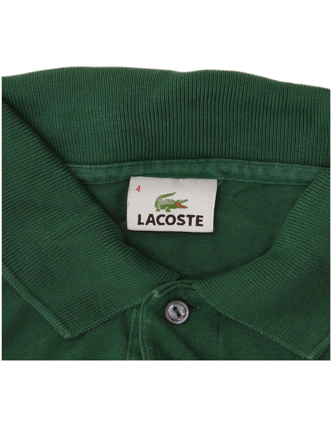 Ανδρικό μπλουζάκι πόλο Lacoste, Μέγεθος 4, Μεσαίο πράσινο βαμβακερό