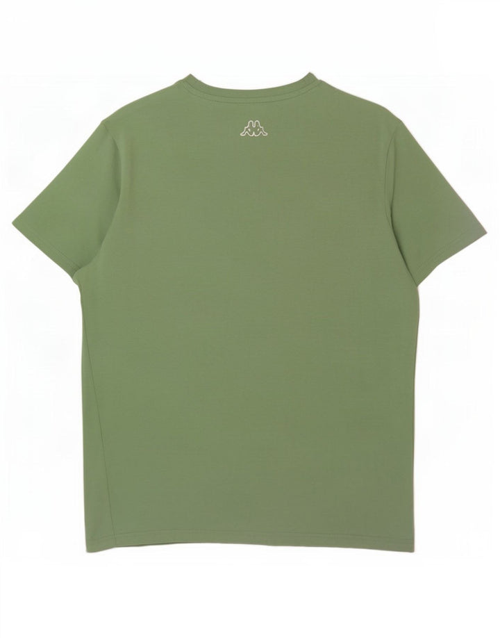 Ανδρικό γραφικό T-Shirt Kappa Top Μεσαίο πράσινο βαμβακερό
