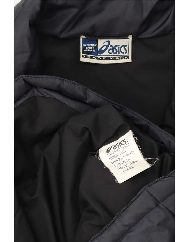 Asics Mens Padded Gilet UK 40 Large Navy Blue Nylon