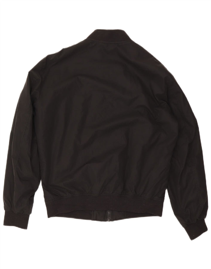Zara Ανδρικό Loose Fit Bomber Jacket UK 36 Small Black Polyester
