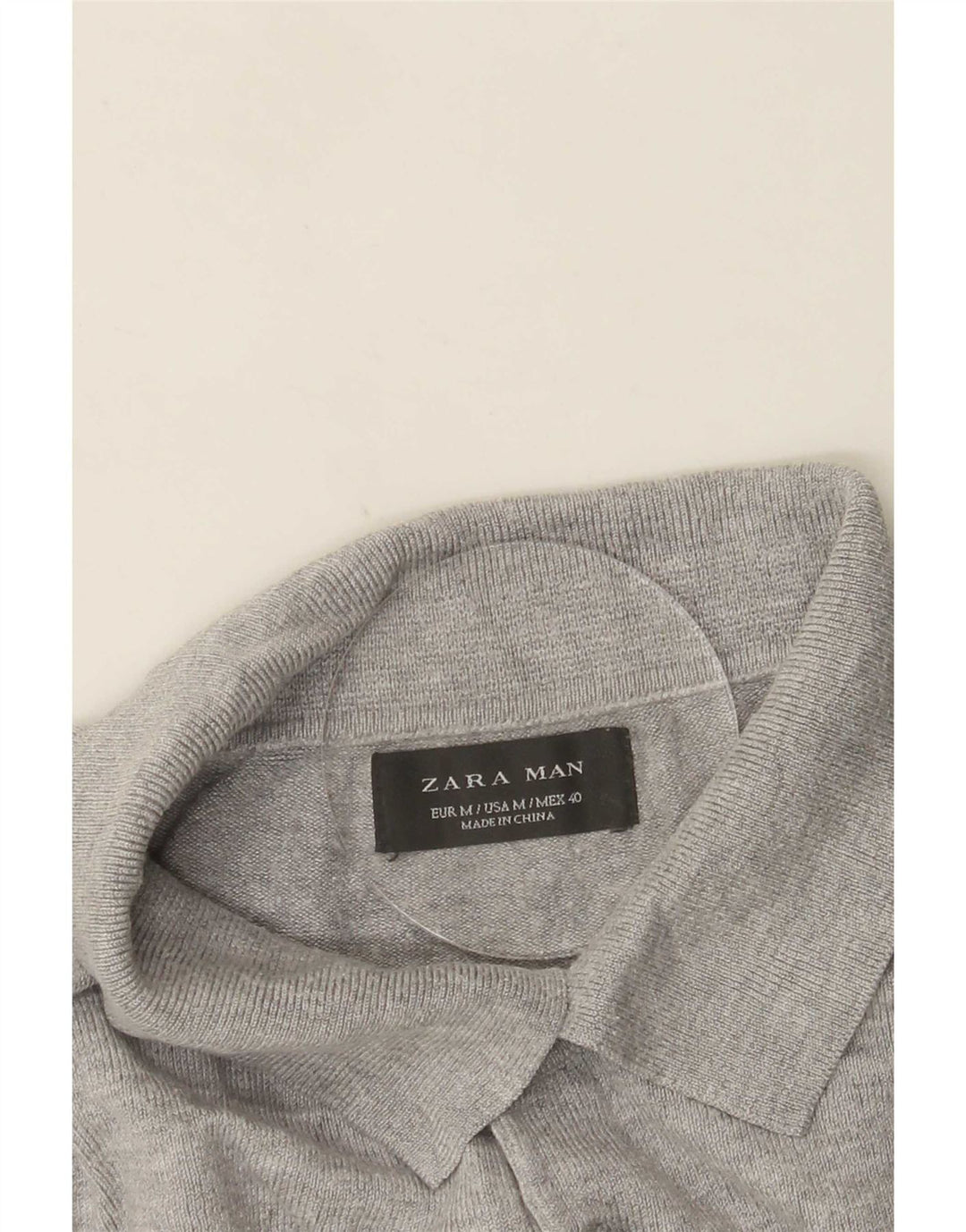 Ανδρικό πουκάμισο πόλο Zara σε μεσαίο γκρι