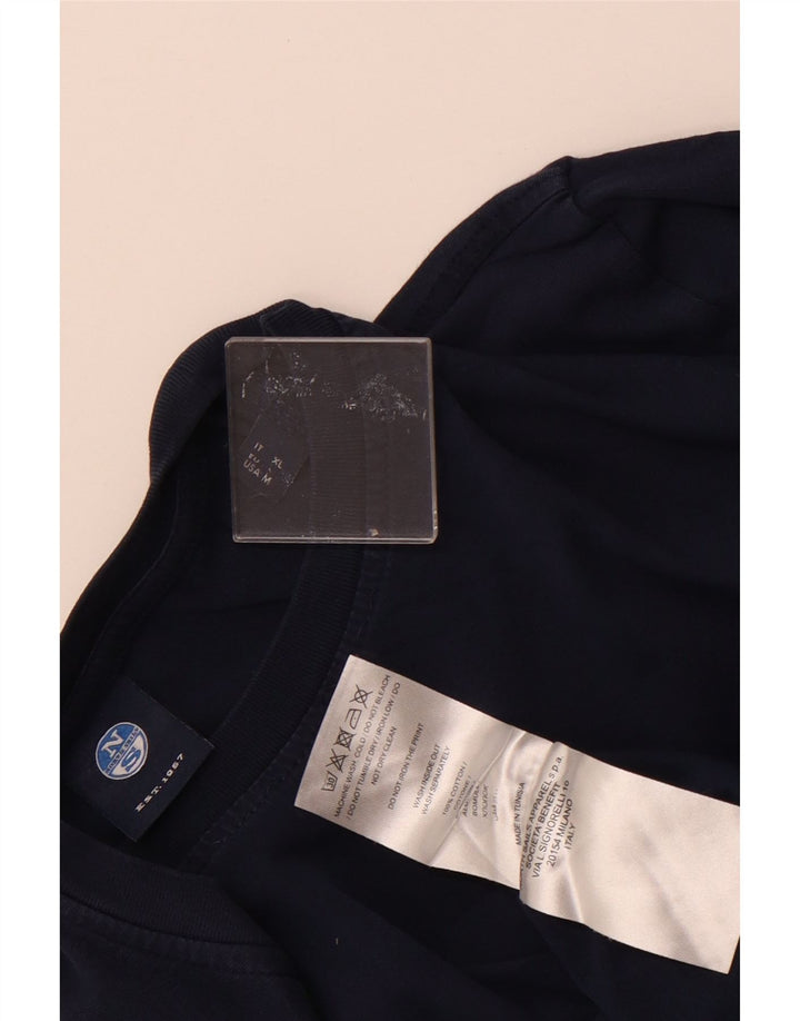 North SAILS Ανδρικό γραφικό T-Shirt Top Medium Navy Blue Cotton