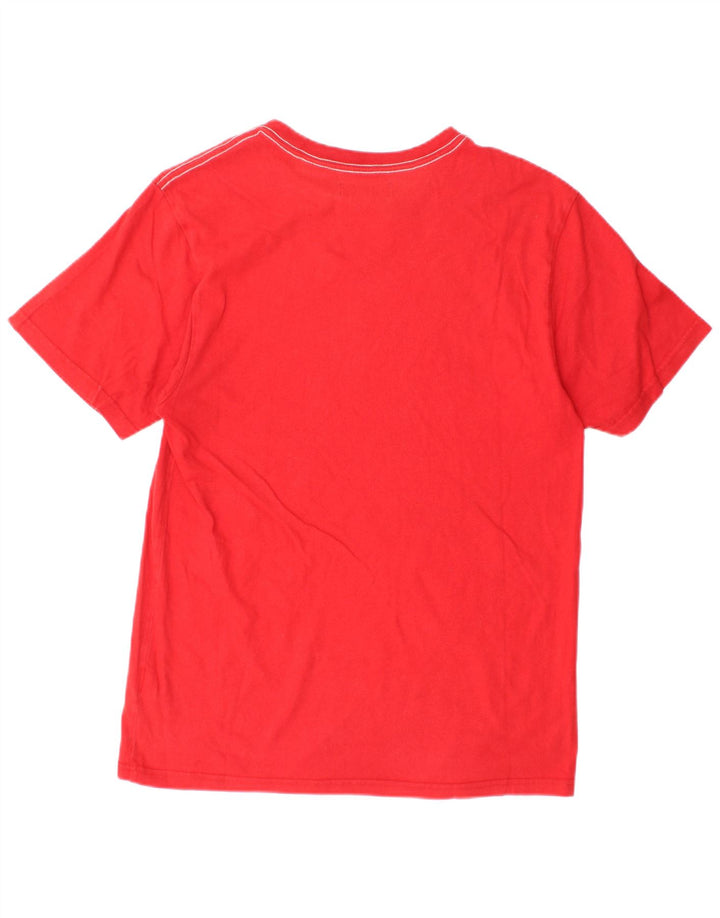 Ανδρικό γραφικό T-Shirt Adidas Top Μεσαίο κόκκινο βαμβακερό