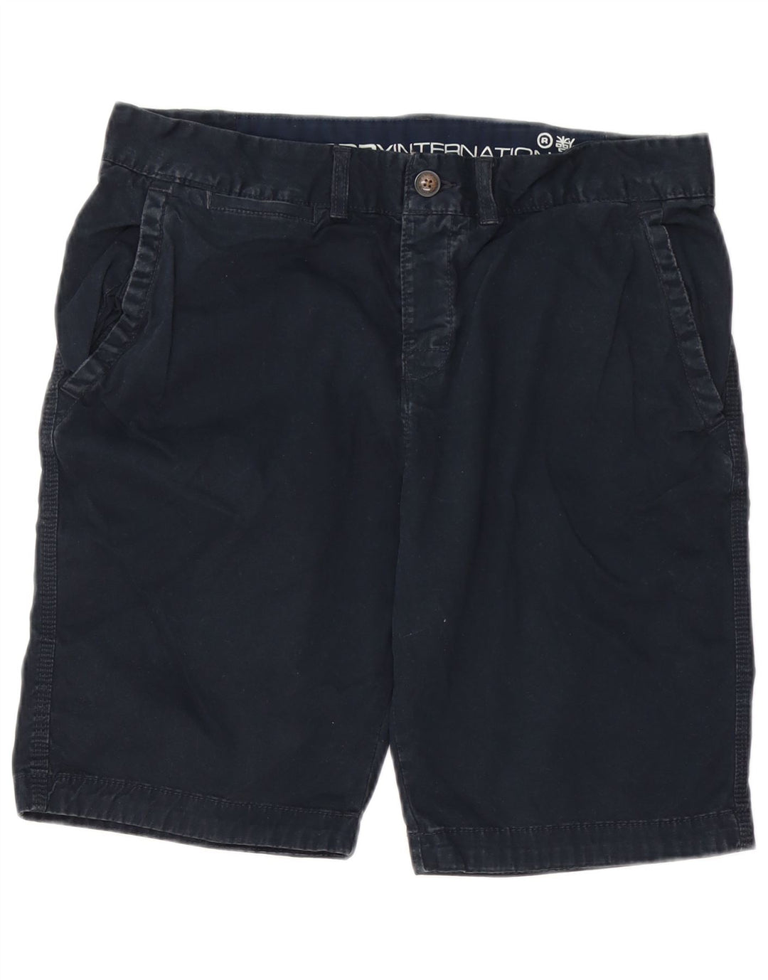 Ανδρικό σορτς Chino Superdry Medium W32 Navy Blue Βαμβακερό