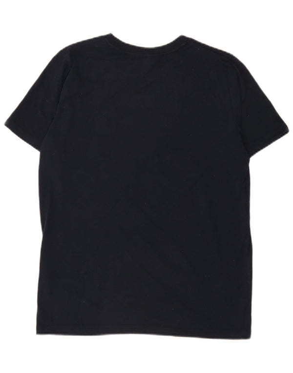Γραφικό μπλουζάκι Abercrombie & Fitch Boys Top 15-16 ετών Navy Blue Cotton