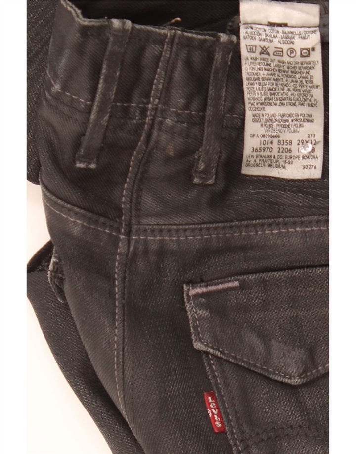 Ανδρικό τζιν Levi's Straight W29 L32 Μαύρο βαμβακερό