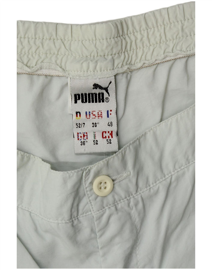 Puma Ανδρικό σορτς Chino με καρφίτσες W36 Μεγάλο μπλε ριγέ πολυαμίδιο