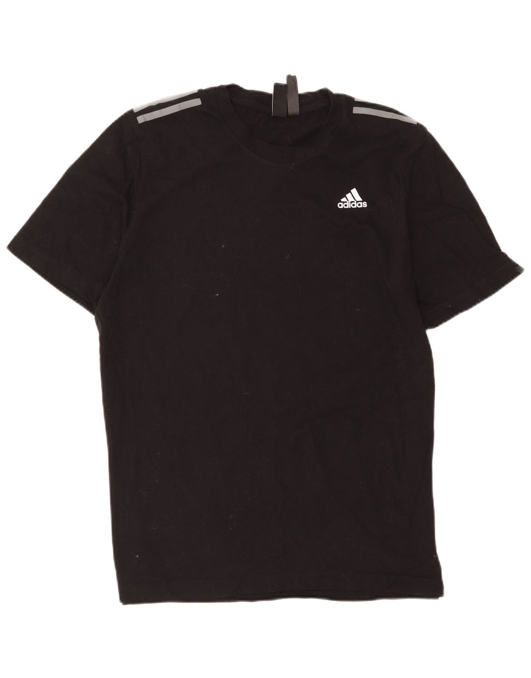 Ανδρικό T-Shirt Adidas Τοπ μεσαίο μαύρο βαμβακερό