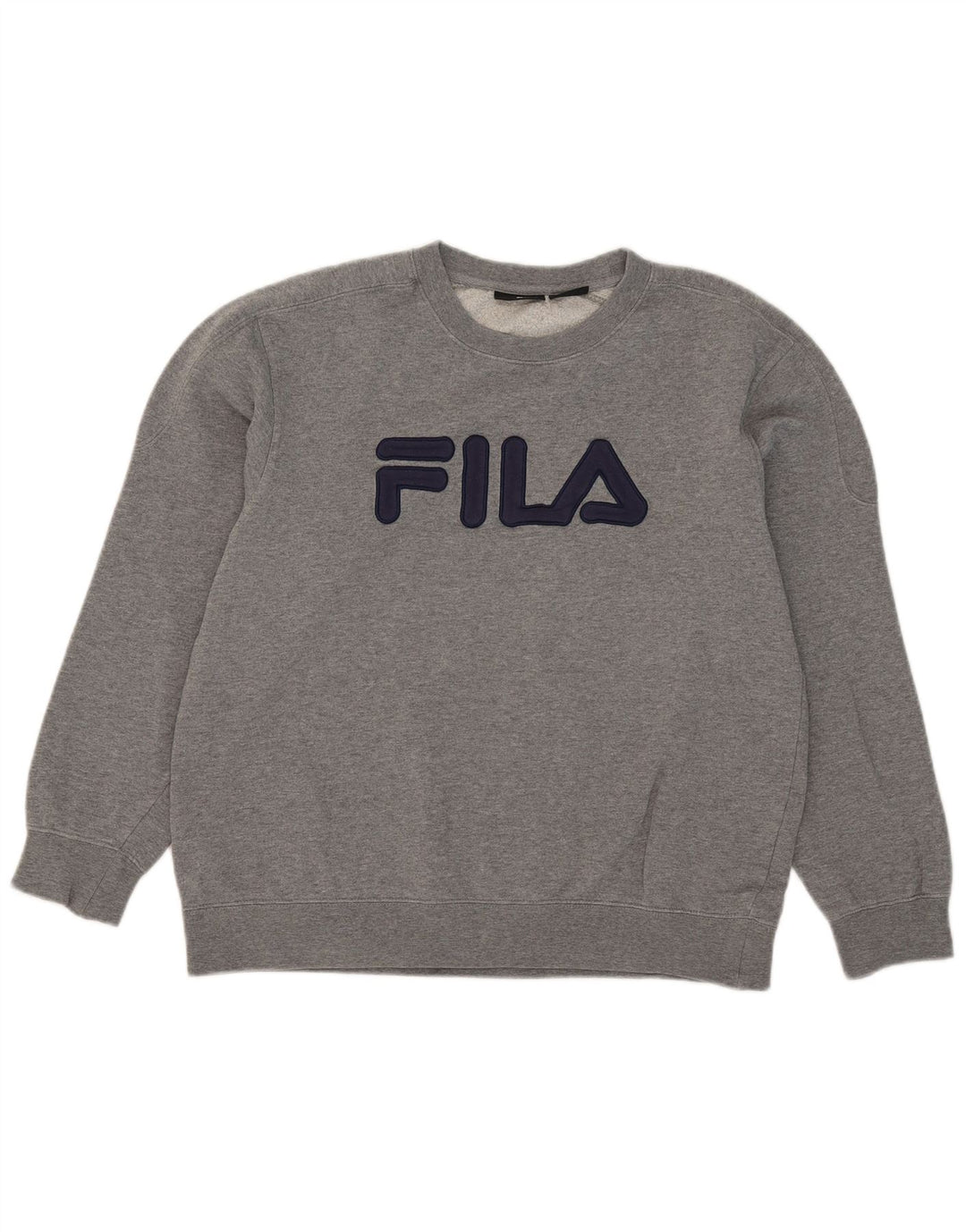 Ανδρικό γραφικό φούτερ Fila Jumper μεγάλο γκρι βαμβακερό