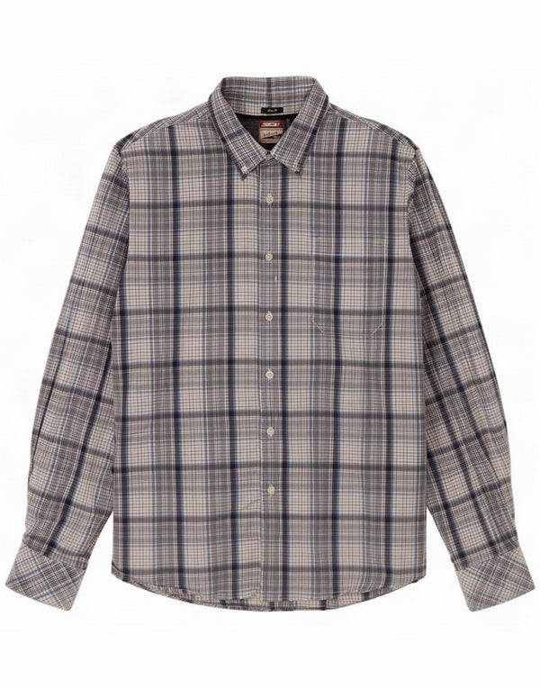 Tommy Hilfiger Mens Graphic Slim Fit Shirt XL Blue Check Cotton
