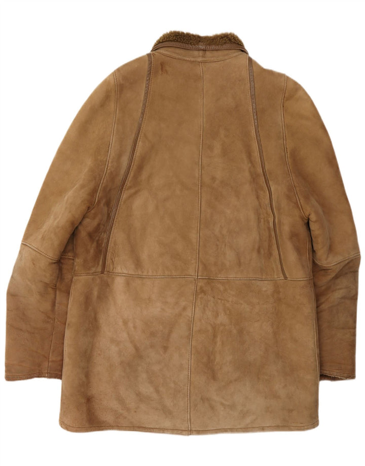 Vintage Ανδρικό παλτό Shearling UK 40 Large Brown