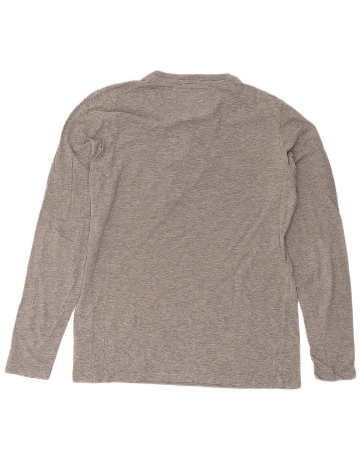 Jack & Jones Ανδρικό μακρυμάνικο μπλουζάκι μεγάλο γκρι βαμβακερό