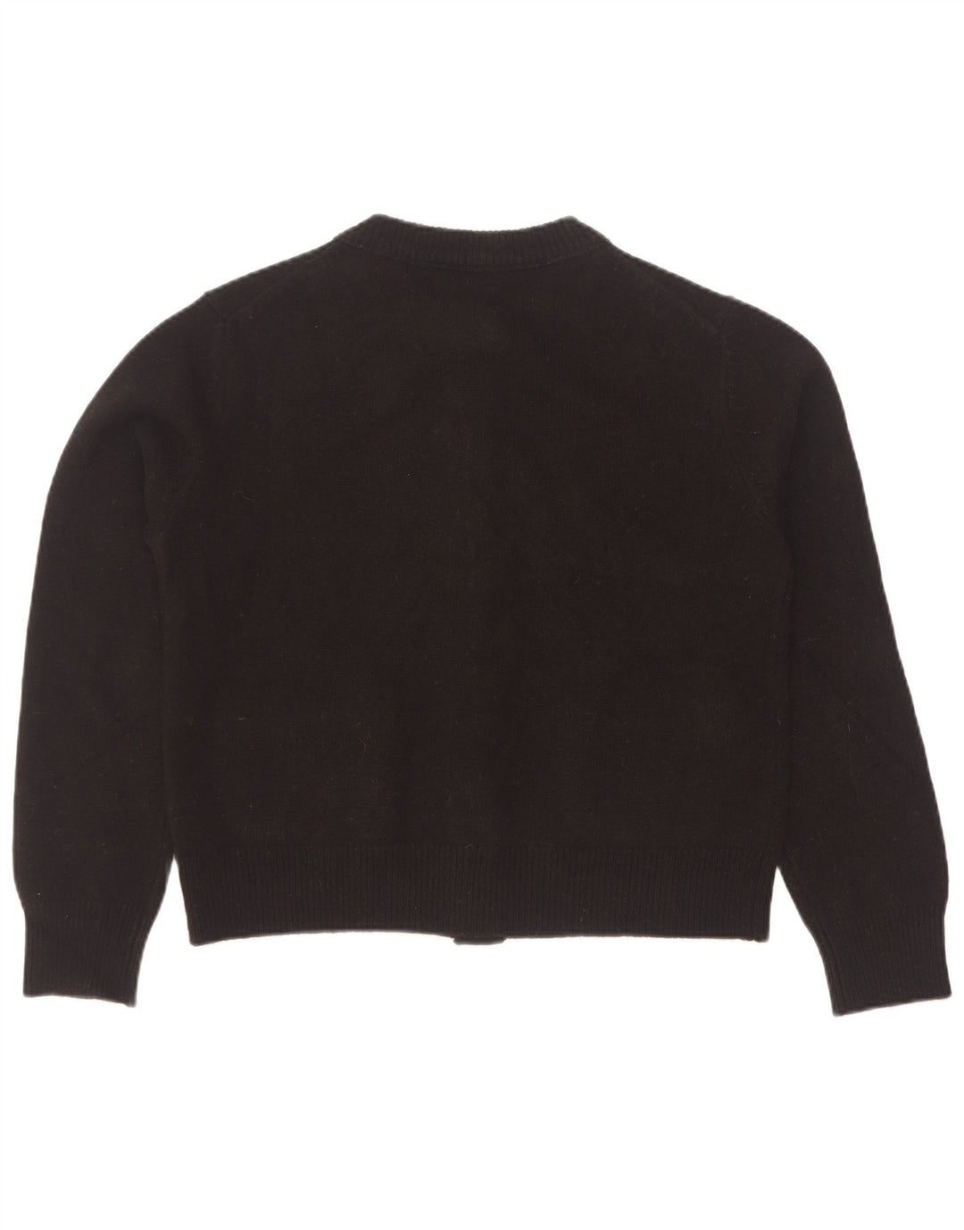 Massimo Dutti Γυναικείο πουλόβερ ζακέτα UK 12 μεσαίο μαύρο μαλλί