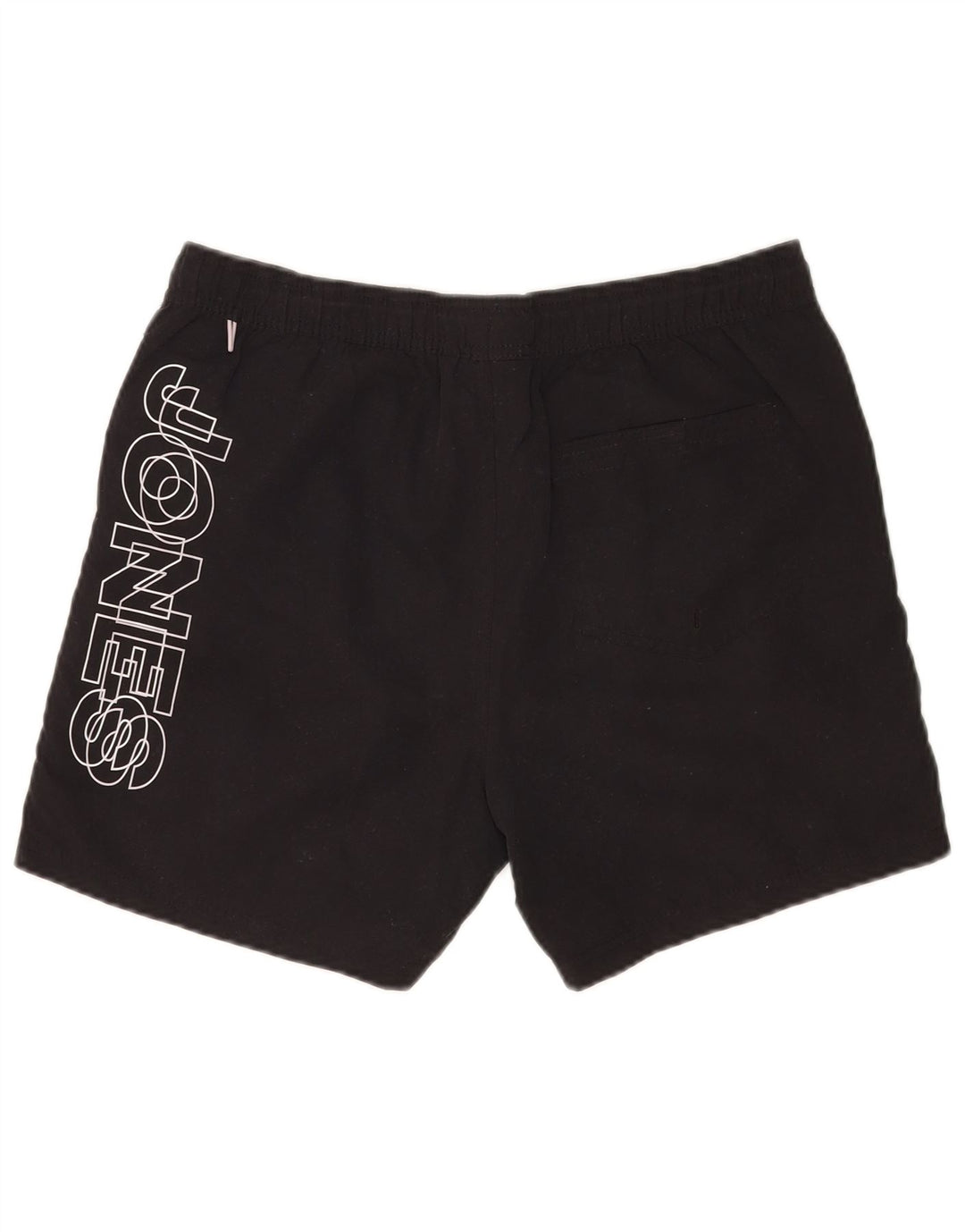 Ανδρικό γραφικό σορτς κολύμβησης Jack & Jones, μεσαίο μαύρο πολυεστέρα
