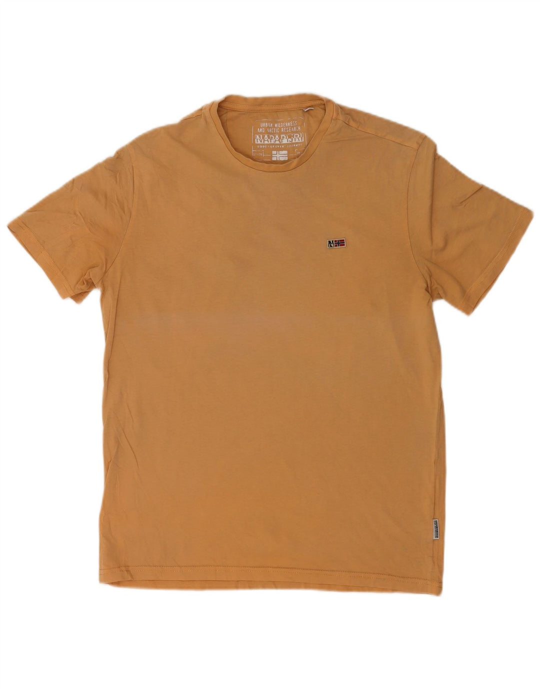 Ανδρικό T-Shirt Napapijri Top Large Beige Βαμβακερό