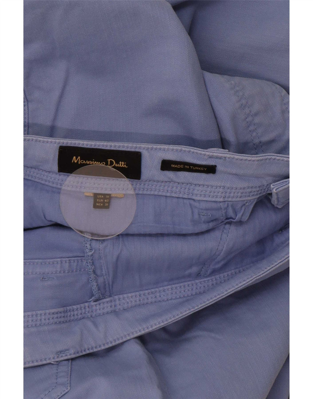 Massimo Dutti Ανδρικό Slim Casual Παντελόνι EU 40 Medium W31 L29 Blue