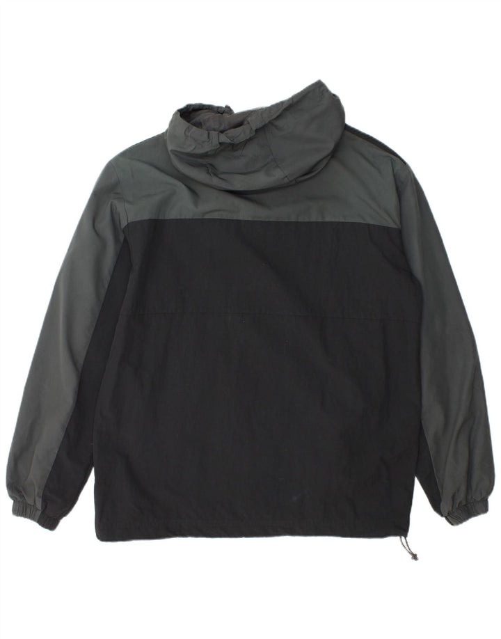 Adidas Ανδρικό μπουφάν βροχής με κουκούλα UK 38 Medium Grey Colorblock Nylon