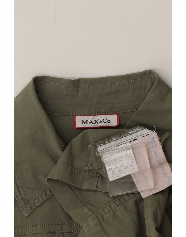 Max & Co. Γυναικείο πουλόβερ κοντομάνικο πουλόβερ UK 8 Small Khaki